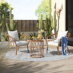 Wayfair patio furniture online conversation sets